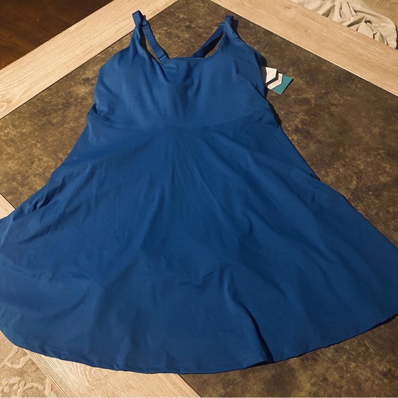 Tennis Dress with Shorts Underneath Workout Built-in Bra Athletic Golf Dress - Picture 6 of 12